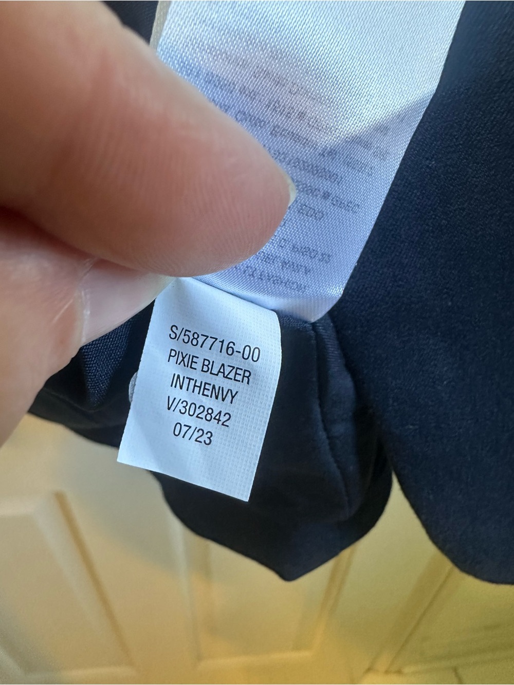 Old Navy Dark Blue Blazer Jacket - Picture 4 of 5